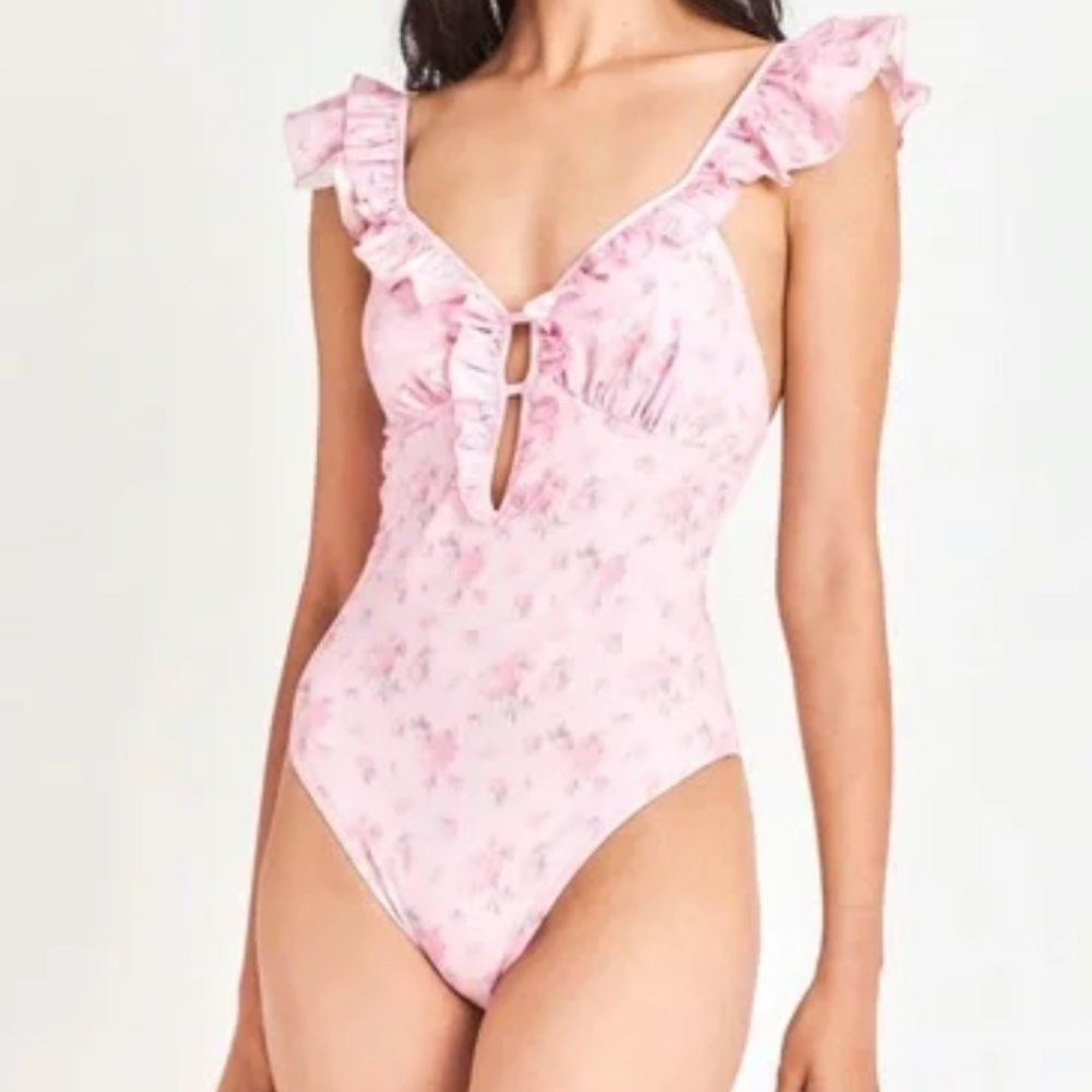 LoveShackFancy Tibbie One Piece Swimsuit
